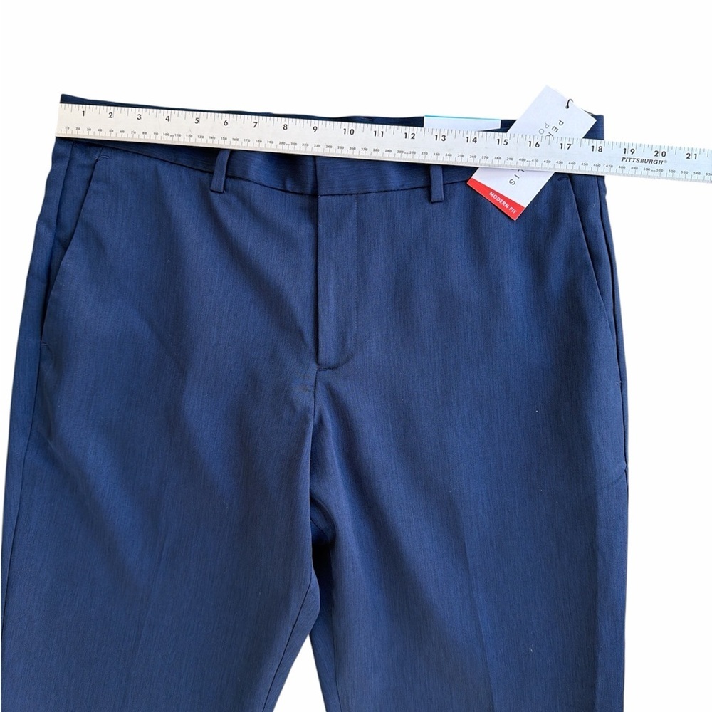 Perry Ellis Modern Fit Navy Trousers - Picture 4 of 5